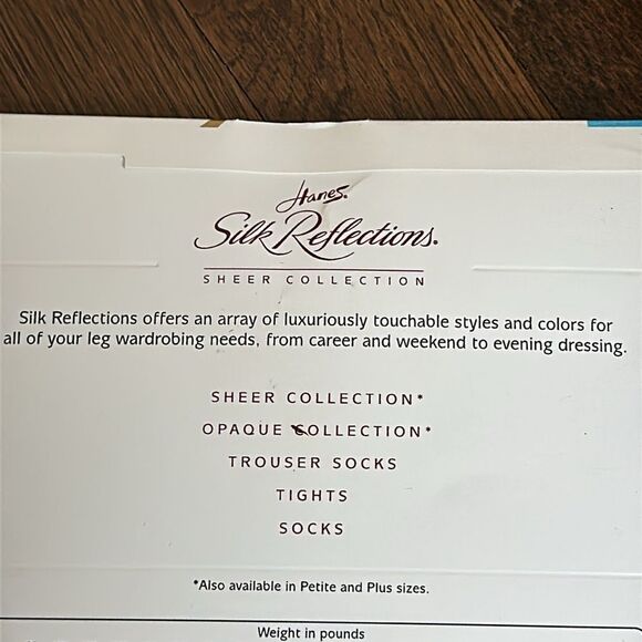 Vintage 1996 Hanes Silk Reflections control top sandalfoot pantyhose - Picture 4 of 5